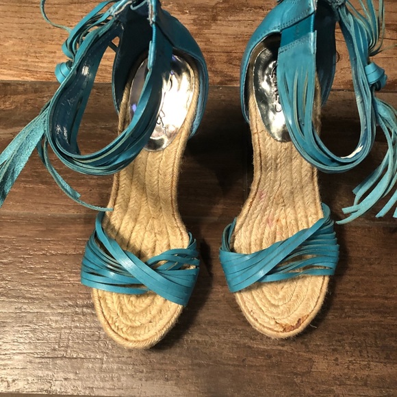 Carlos Santana Turquoise Platforms 7.0 - Picture 3 of 6